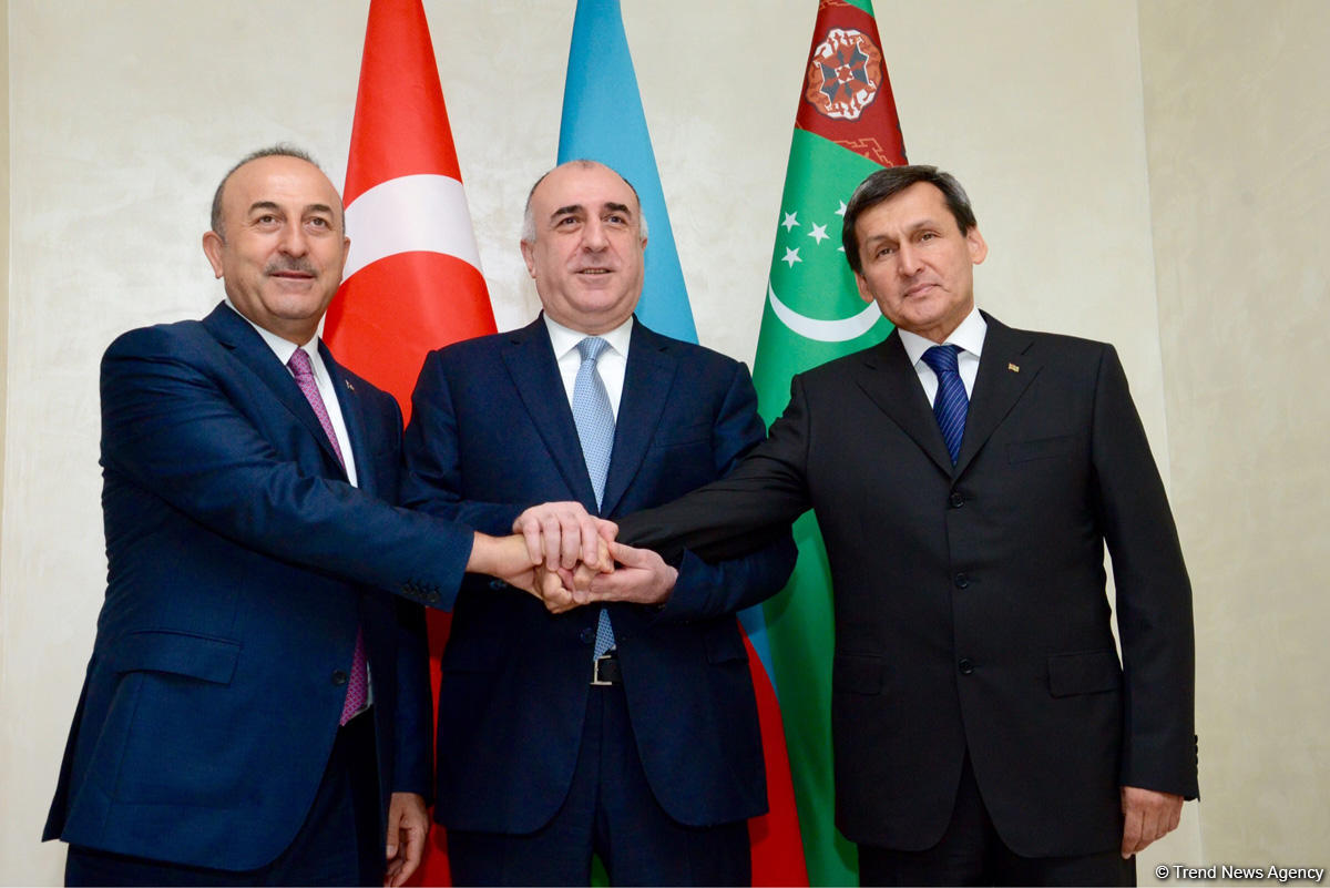 Azerbaijani, Turkmen, Turkish FMs holding  preparation for summit of presidents [UPDATE/PHOTO]