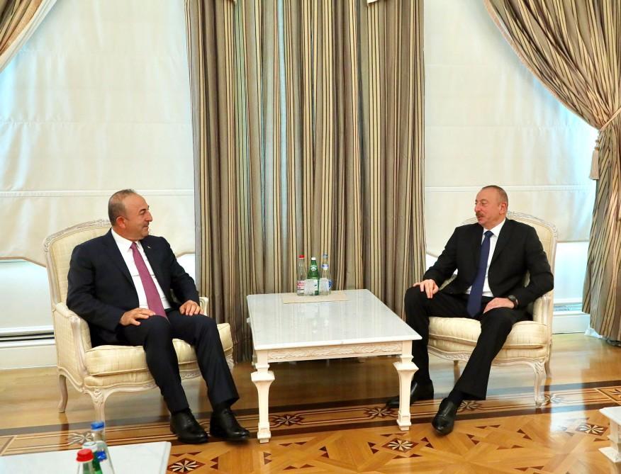 President Ilham Aliyev receives Turkish Foreign Minister [UPDATE]