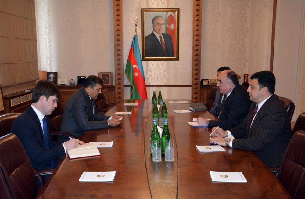 Azerbaijan's FM meets with outgoing Tajik ambassador