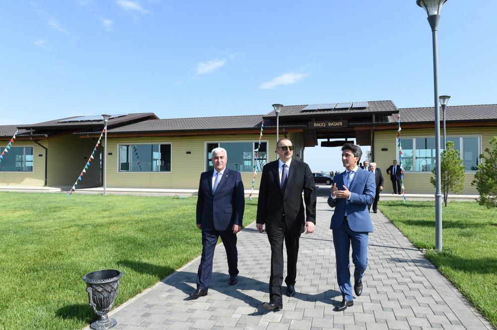 President Ilham Aliyev visits Pirallahi district [UPDATE]