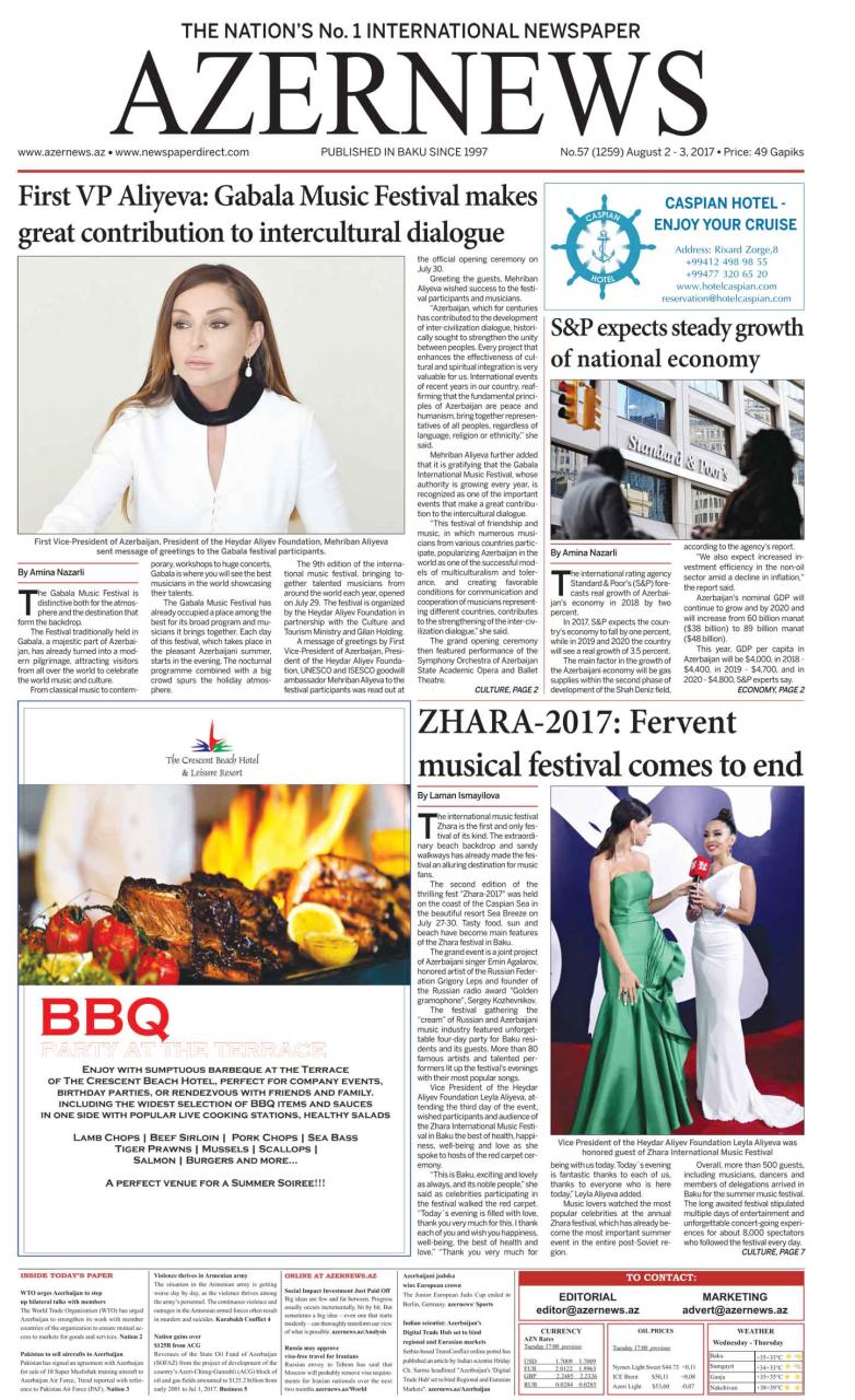 AZERNEWS releases another print issue