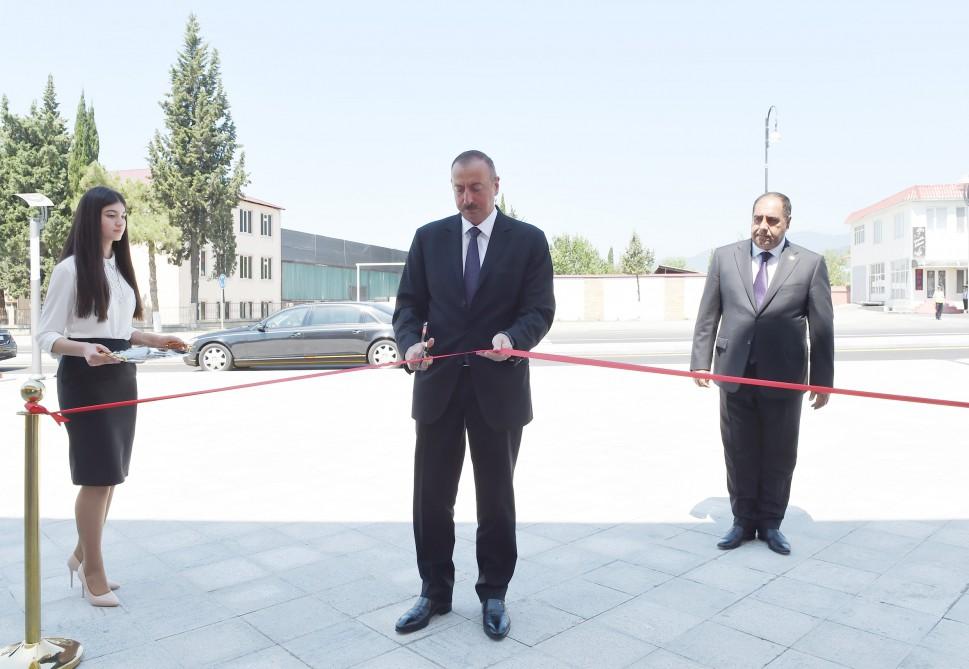 President Ilham Aliyev tours Balakan, inaugurates new facilities [UPDATE / PHOTO ]