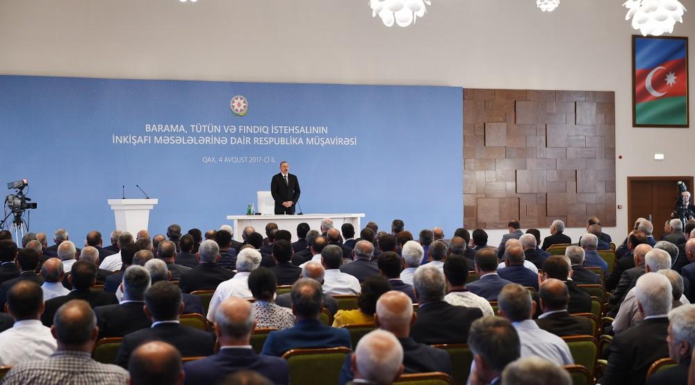 President Ilham Aliyev hails Azerbaijan`s achievements in ensuring food security