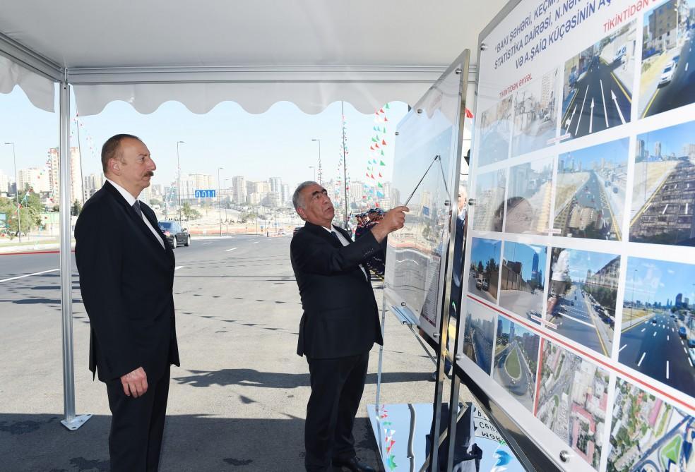 President  Aliyev inaugurates roads in Sovetski area [PHOTO/UPDATE]