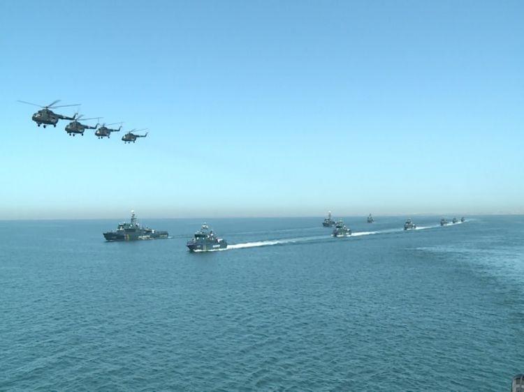 State Border Service holds large-scale drills in Caspian Sea [PHOTO]