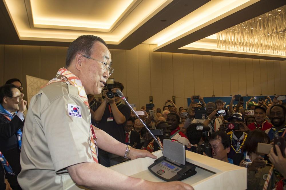 Ban Ki-moon says world scouts will learn of Azerbaijan`s efforts for sake of humanity [PHOTO]