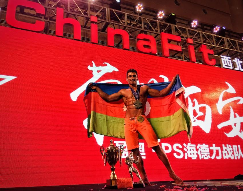 Azerbaijani student wins silver at bodybuilding and men’s physique DMS-2017 [PHOTO]