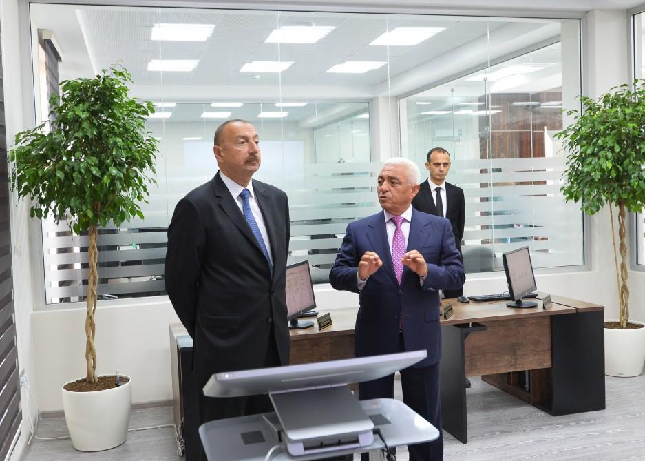 President Ilham Aliyev attends opening of Shamkir Automated Management, Control Center of “Azerishig” OJSC [PHOTO]
