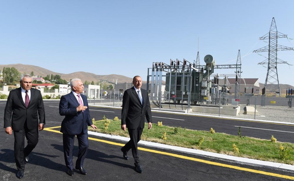 President Ilham Aliyev launches Gadabay electrical substation [PHOTO]
