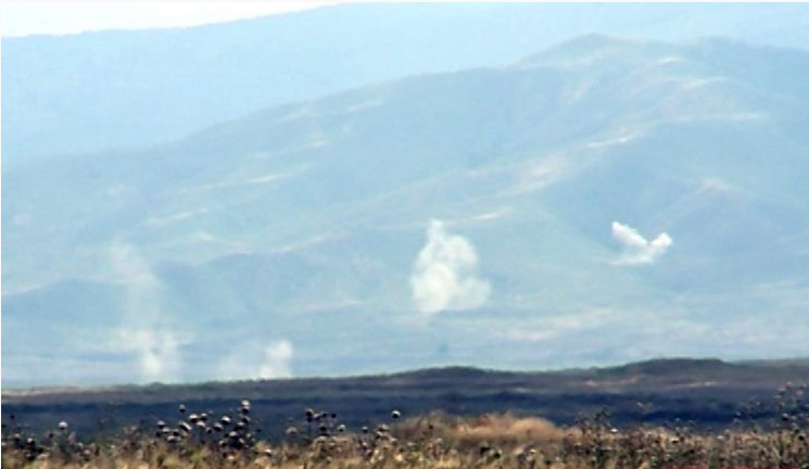 Armenians set fire to Azerbaijan's occupied lands