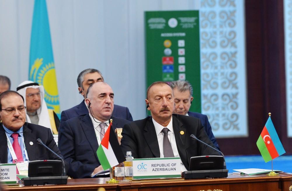 Ilham Aliyev: Armenia which destroyed Azerbaijani mosques cannot be friend of Muslim countries