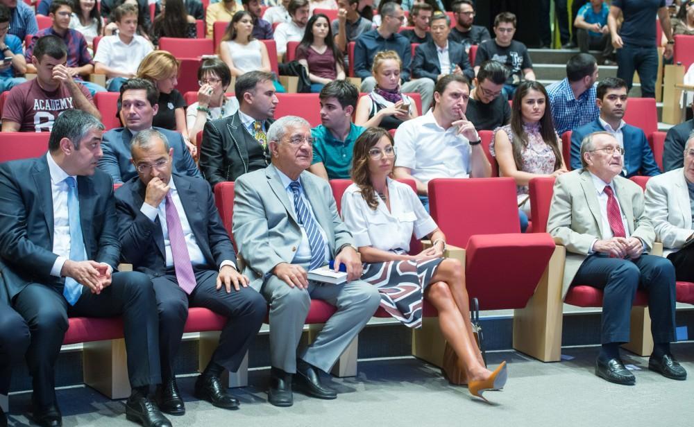 First VP Aliyeva attends lecture by American businessman Shervin Pishevar at ADA University [PHOTO]