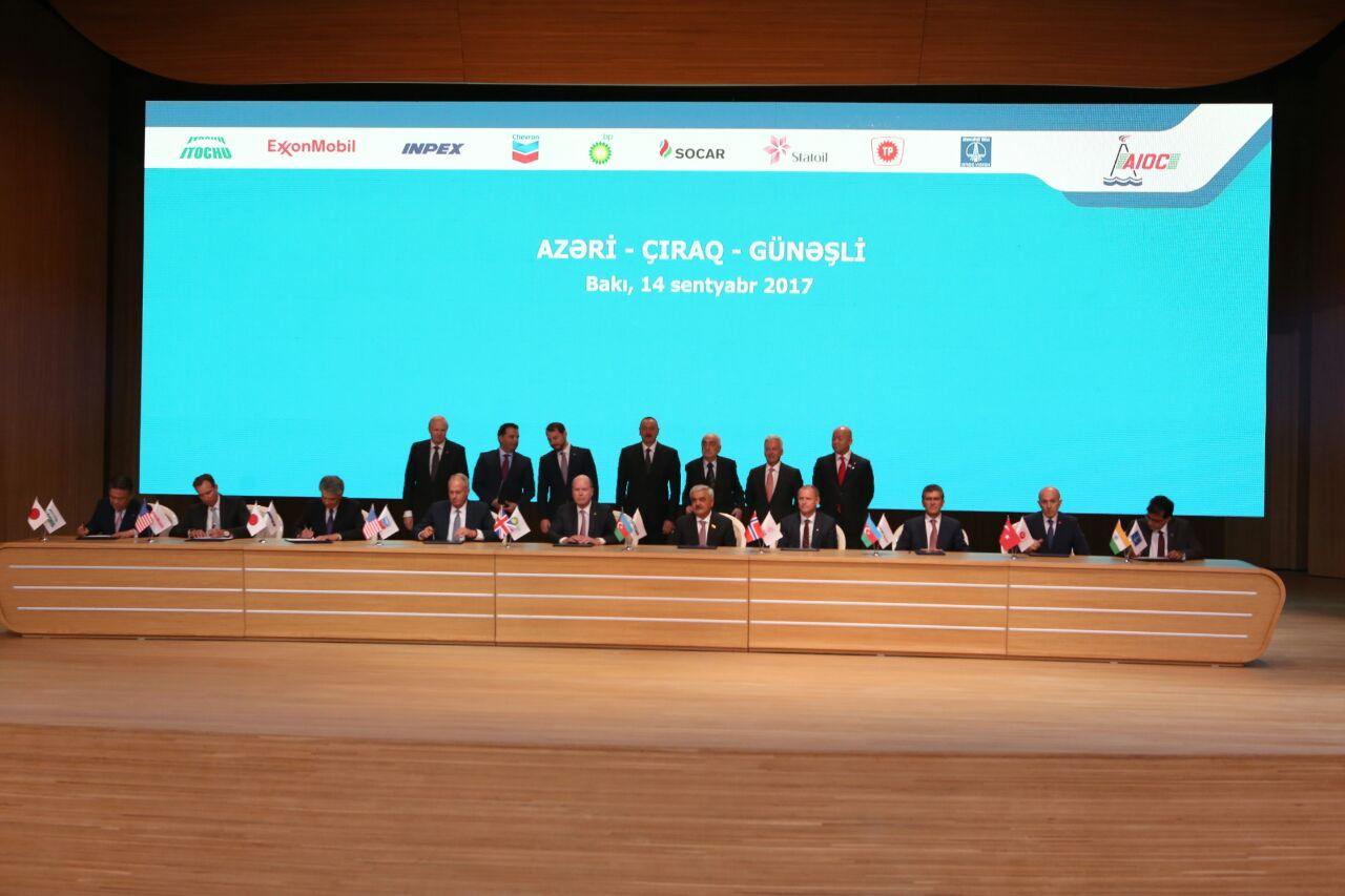 Azerbaijan co-venturers sign new Azeri-Chirag-Deepwater Gunashli PSA [PHOTO]