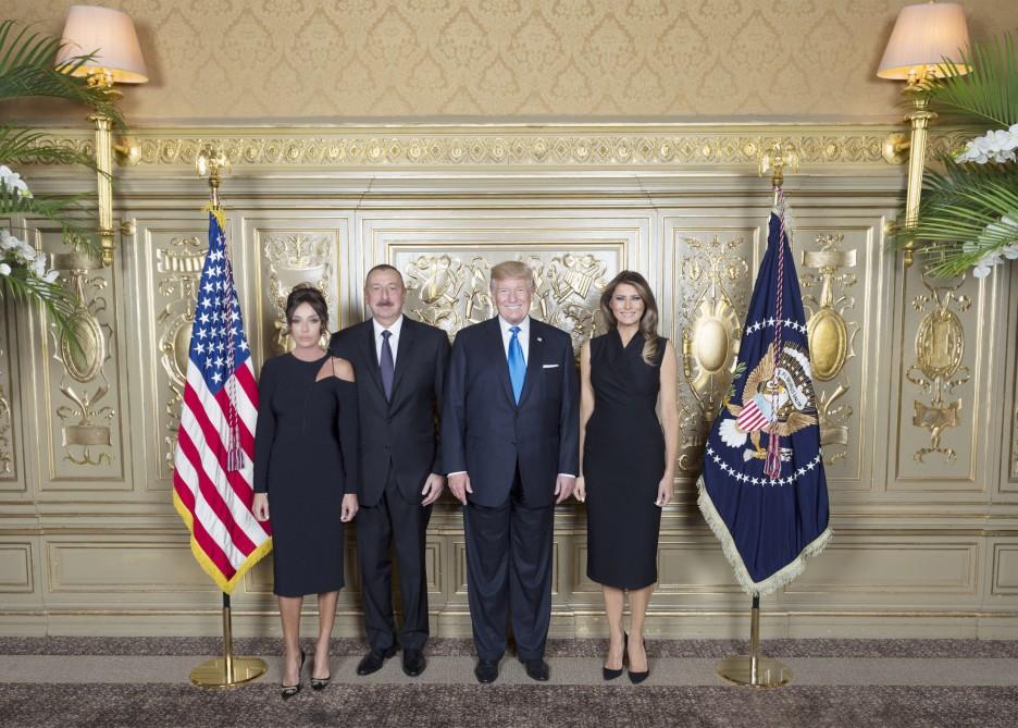 President Aliyev, First Lady attend reception hosted by President Donald Trump