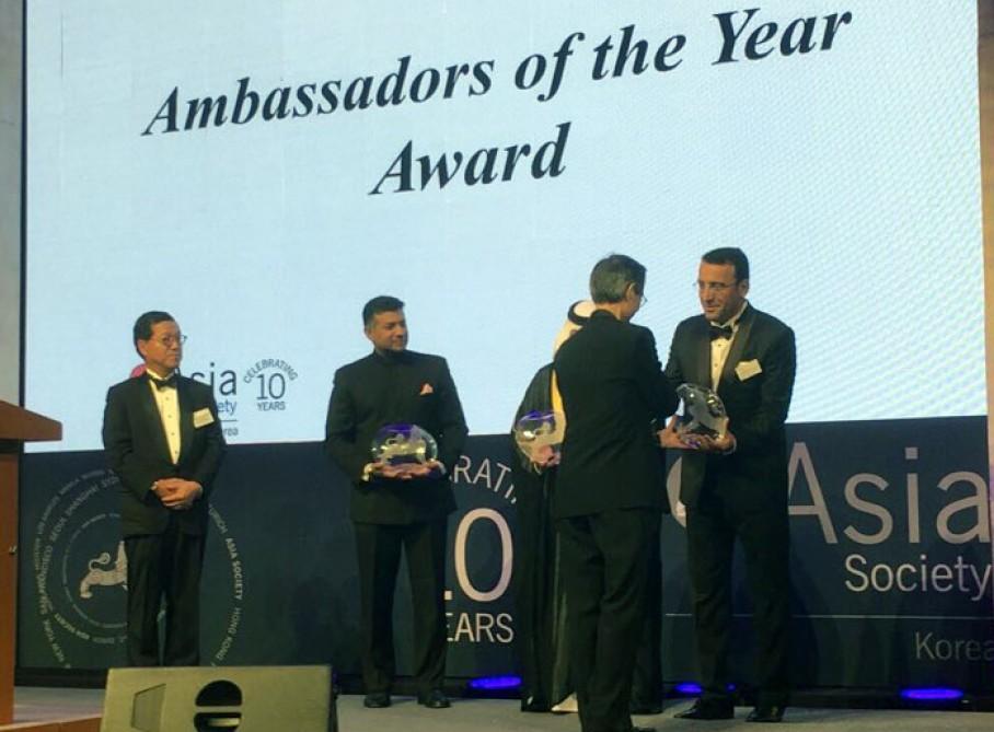 Azerbaijani envoy to Seoul named ‘Ambassador of the Year’ [PHOTO]