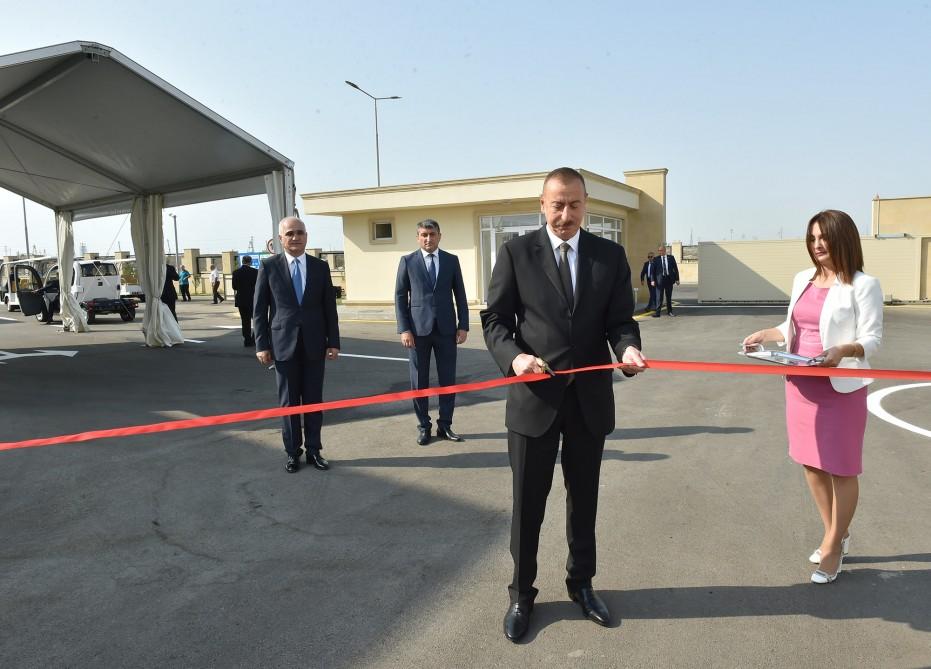 President Aliyev inaugurates Balakhani Industrial Park [PHOTO]