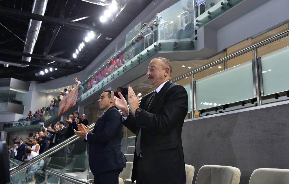 Ilham Aliyev watched Azerbaijani women’s volleyball team match [PHOTO]