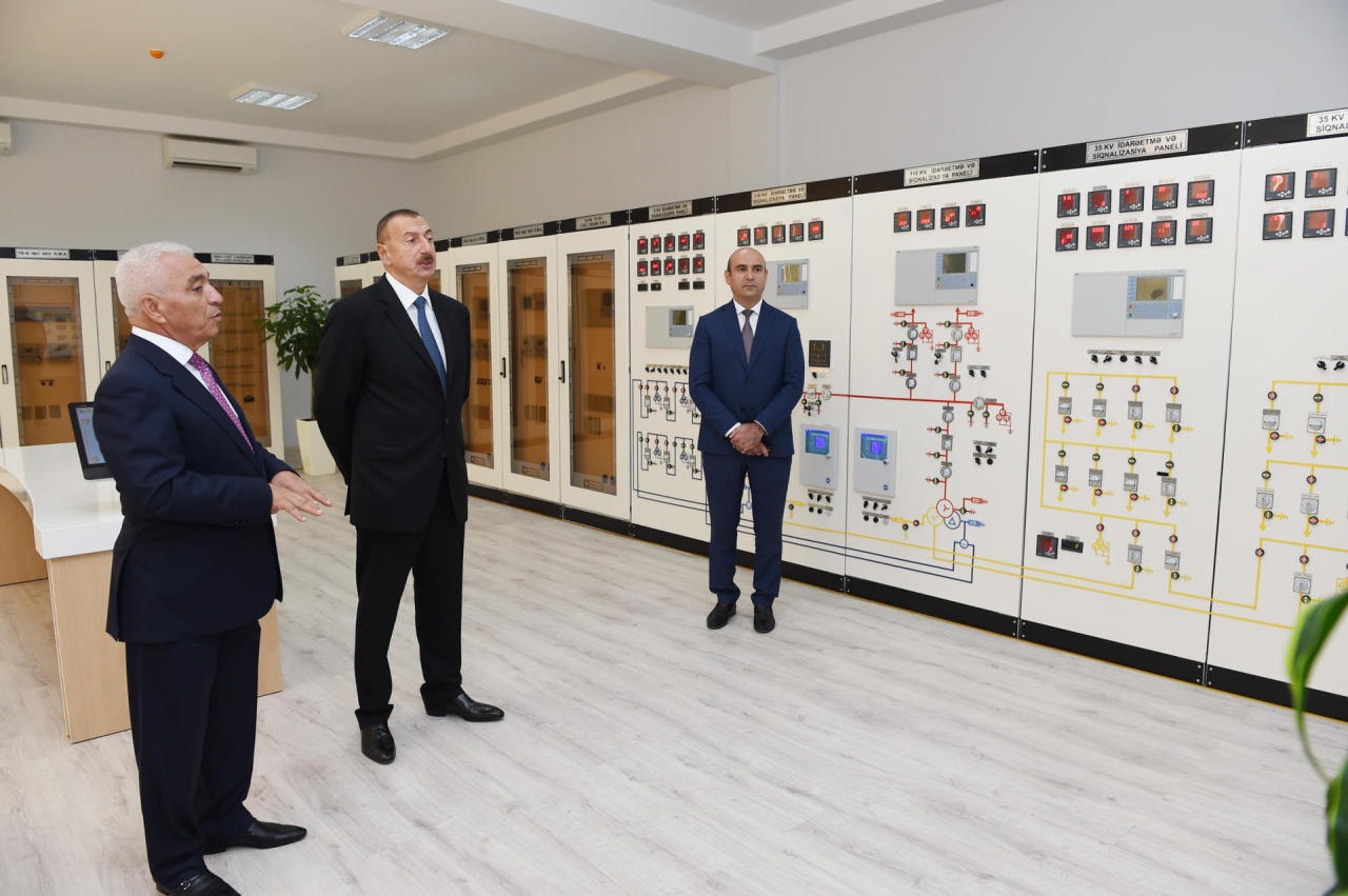 Azerbaijani president launches Neftchala substation