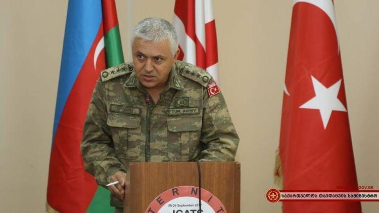 Azerbaijani, Georgian and Turkish servicemen hold joint military exercises [PHOTO] - Gallery Image