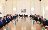 President Aliyev receives delegation of heads of European Olympic Committees, int’l sports organizations and foreign National Olympic committees <span class="color_red">[PHOTO]</span>
