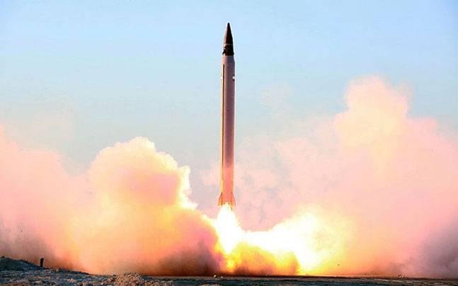 Iran show cases ballistic missile on revolution anniversary day