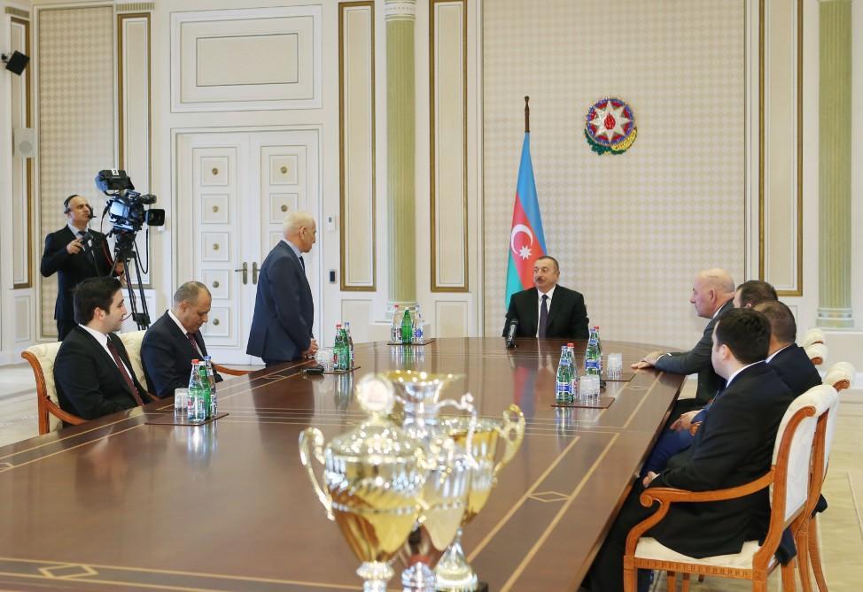 President Ilham Aliyev received winners of European Team Chess Championship [PHOTO]