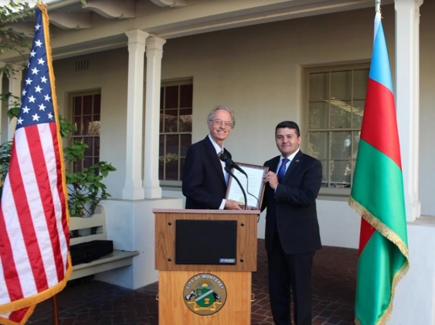 Azerbaijan’s National Flag Day celebrated in Monterey, California [PHOTO] - Gallery Image