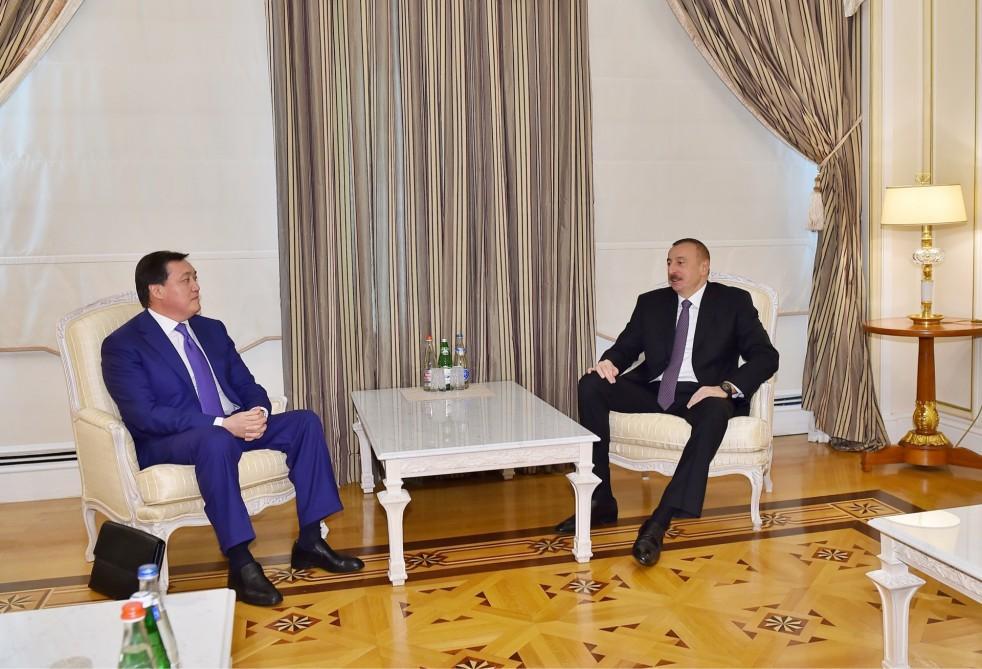 President Ilham Aliyev receives Kazakh first deputy PM [PHOTO]