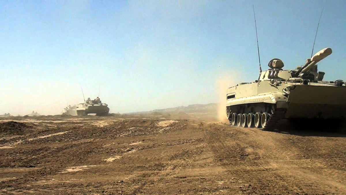 Azerbaijan's Armed Forces hold combat firing during Command-Staff War Games [PHOTO]