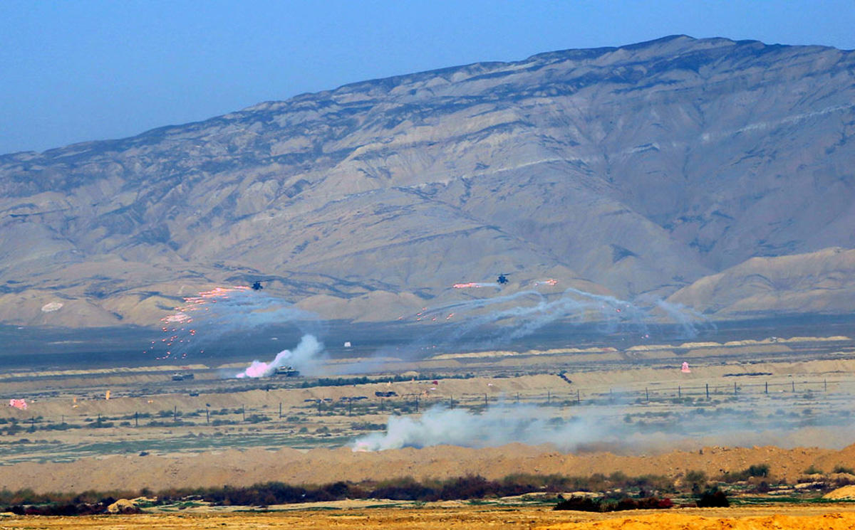Azerbaijan's Armed Forces hold combat firing during Command-Staff War Games [PHOTO] - Gallery Image