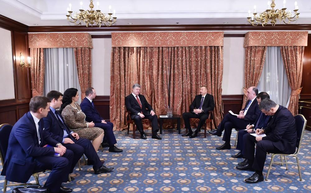 President Aliyev meets with Ukrainian counterpart [PHOTO]