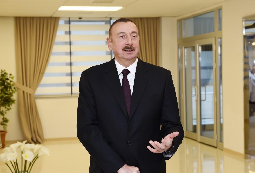 President Aliyev: Future development of Azerbaijan is linked with agriculture, industry