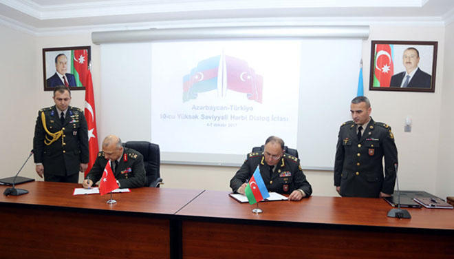 Azerbaijan’s Defense Ministry, Turkish General Staff sign protocol