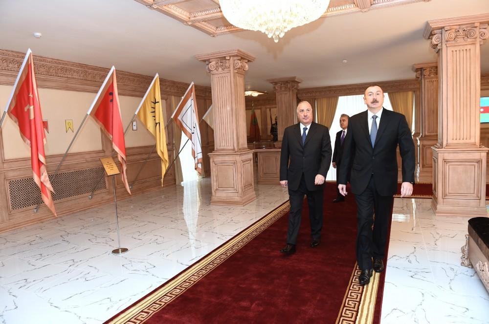 President Aliyev attends opening of Flag Museum in Sumgayit [PHOTO]