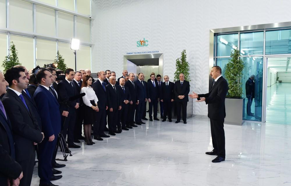 Azerbaijani president: Tobacco factory has great significance