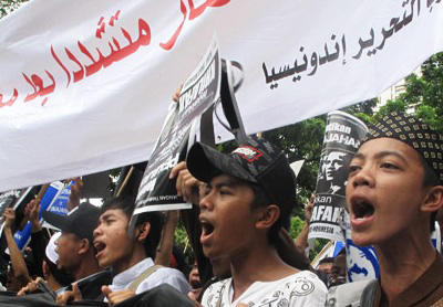 40,000 gather in Jakarta to protest US Jerusalem decision