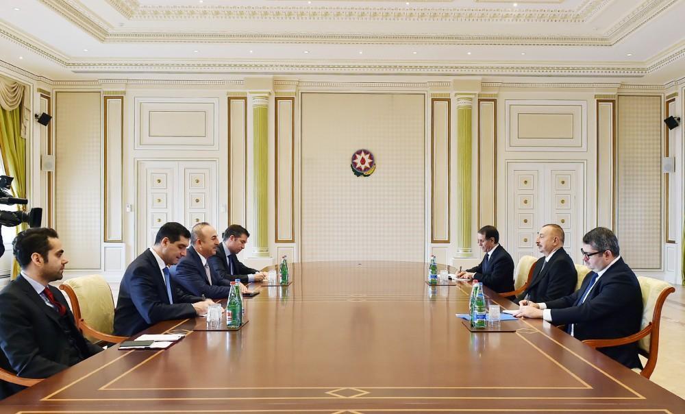 President Aliyev receives Turkish FM [UPDATE]