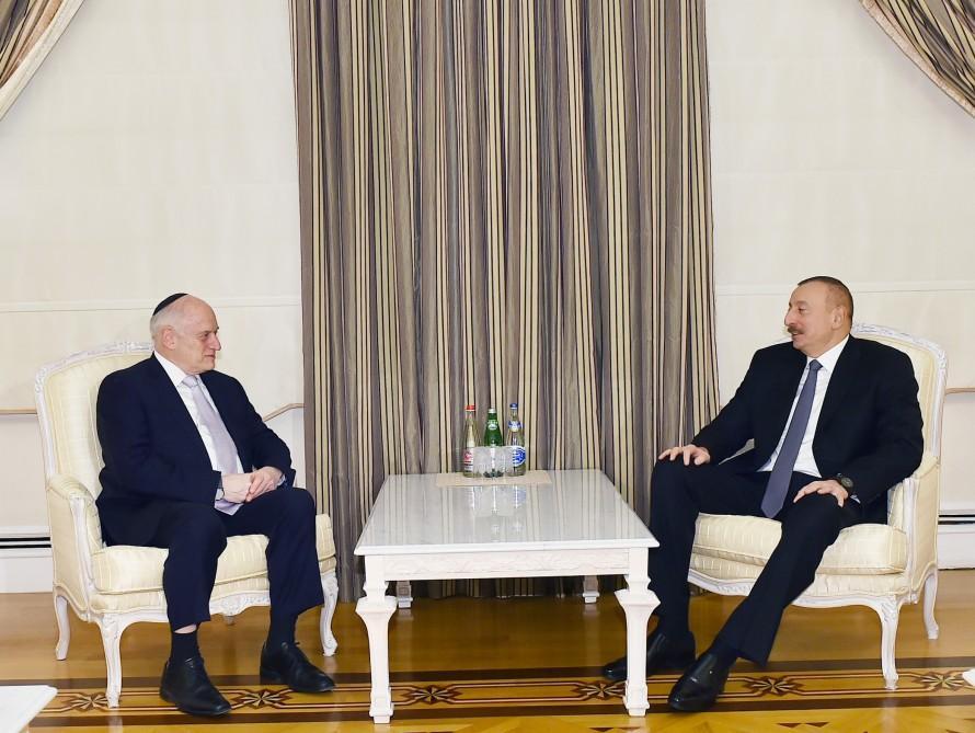 Ilham Aliyev receives Malcolm Hoenlein [UPDATE]