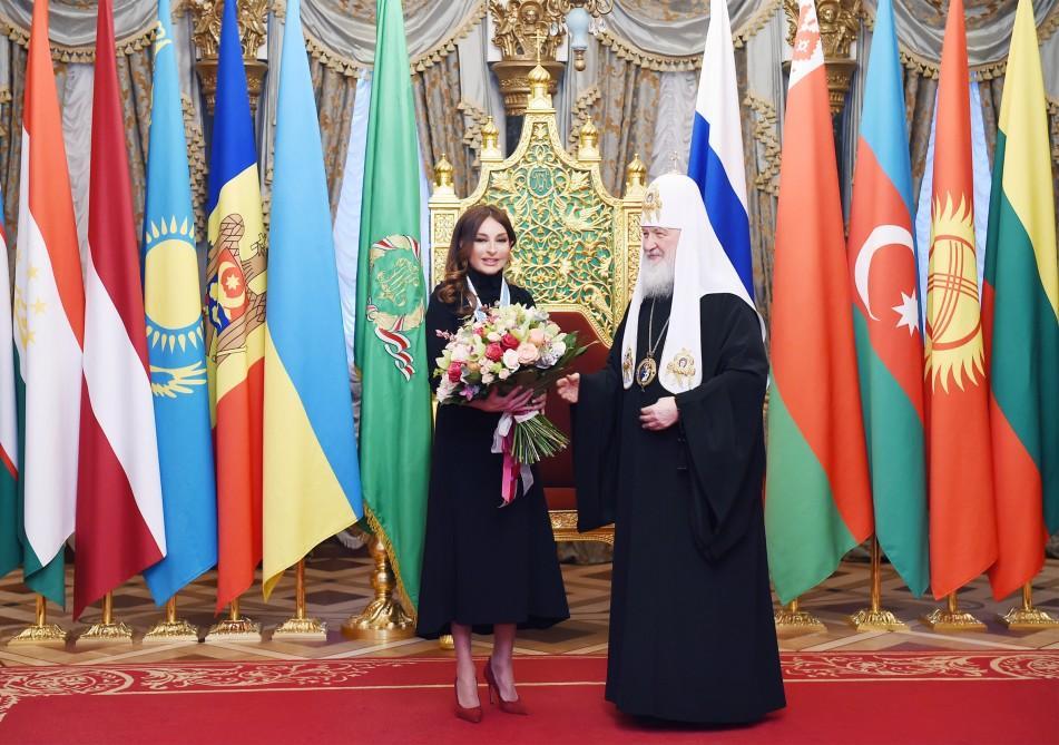First VP Mehriban Aliyeva receives Order of saint Equal to Apostles Duchess Olga [PHOTO]