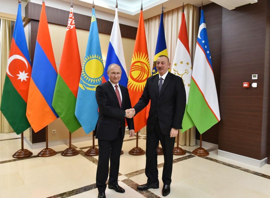 Ilham Aliyev attends CIS informal meeting in Moscow
