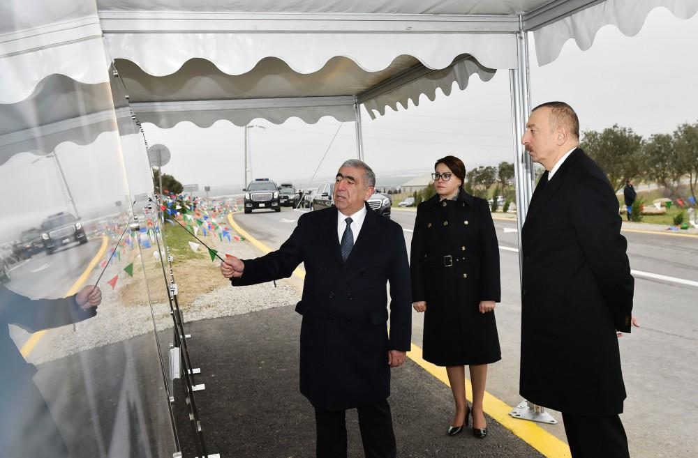 President Ilham Aliyev inaugurates Mehdiabad-Digah-Mammadli highway