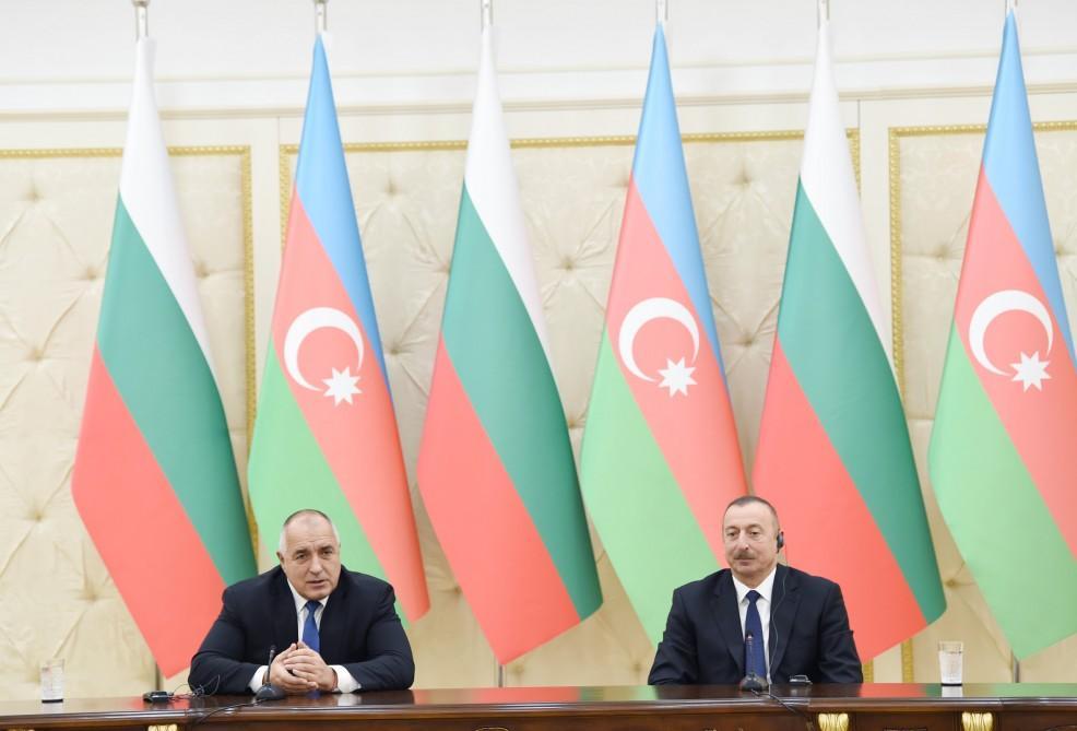 Azerbaijani president, Bulgarian PM make press statements [PHOTO]