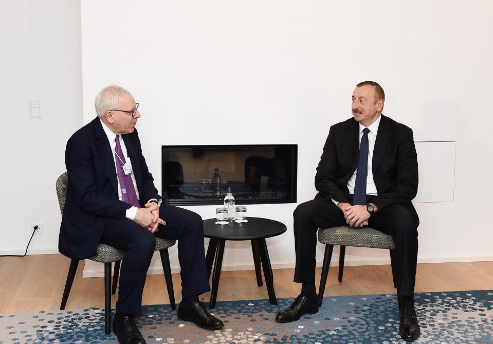 President Aliyev meets CEO of IBM company in Davos [PHOTO/UPDATE]