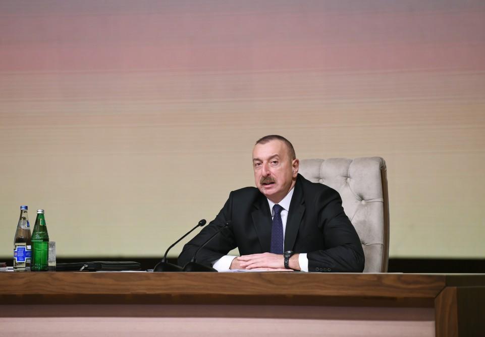 Ilham Aliyev: Realisation of North-South, East-West projects is Azerbaijan’s historical merit