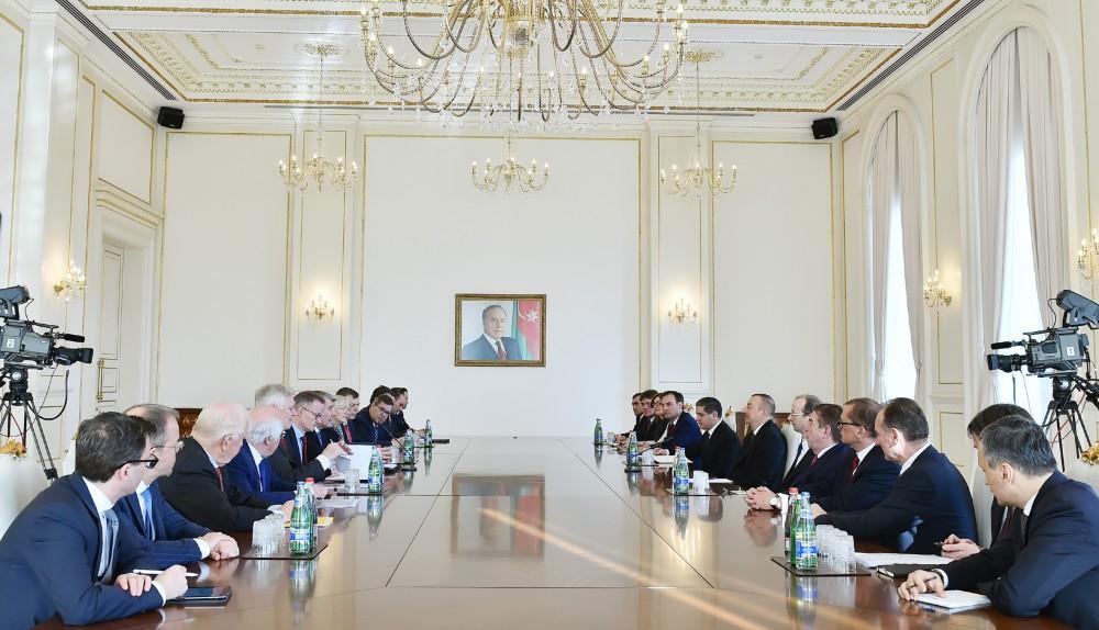 President Aliyev receives German delegation [PHOTO]