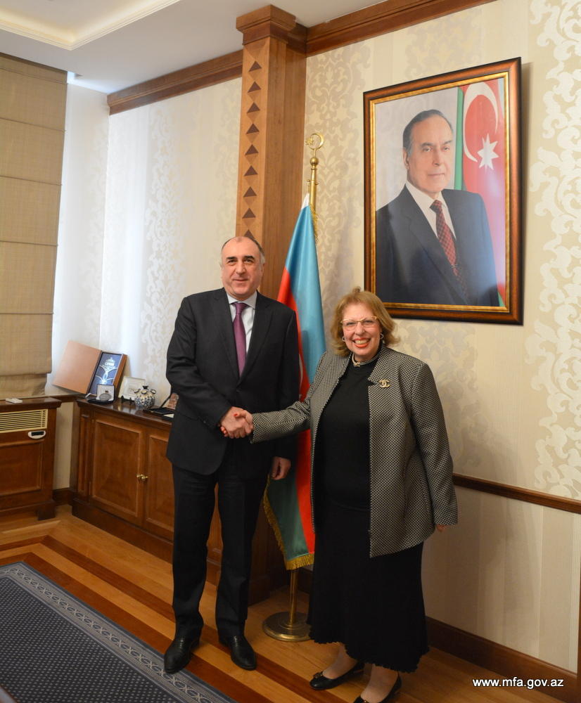 Azerbaijani FM receives outgoing Egyptian ambassador [PHOTO]