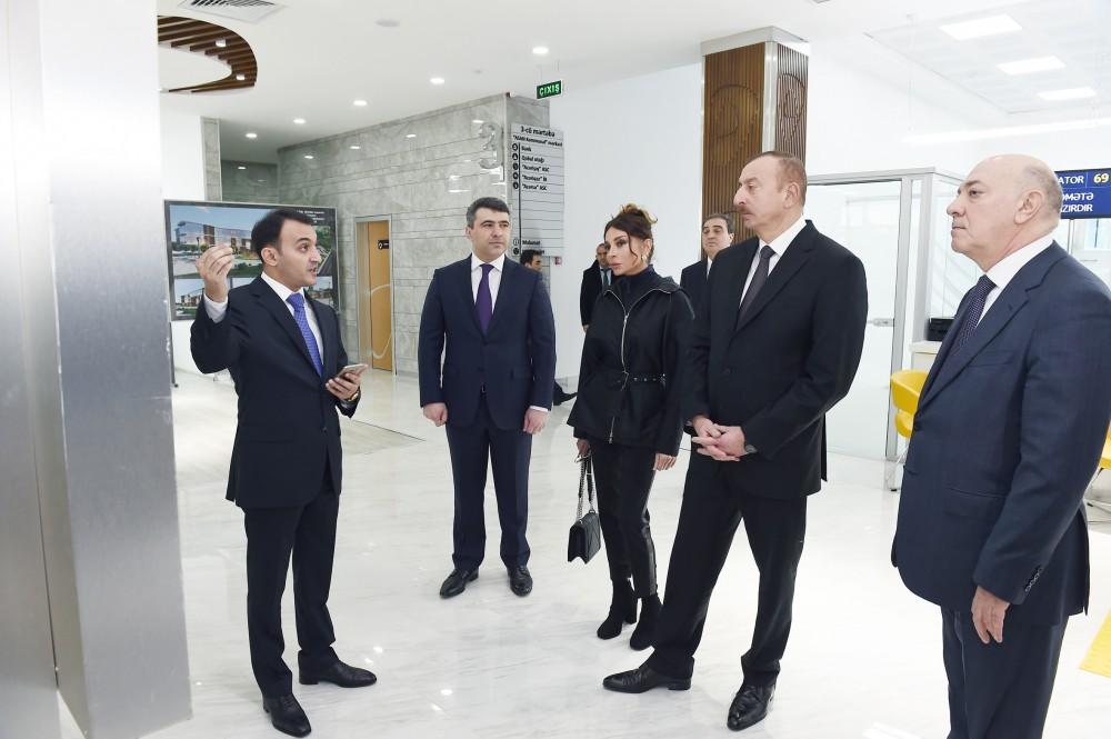Azerbaijan’s president, First Lady attend opening of ASAN Heyat in Mingachevir [UPDATE]
