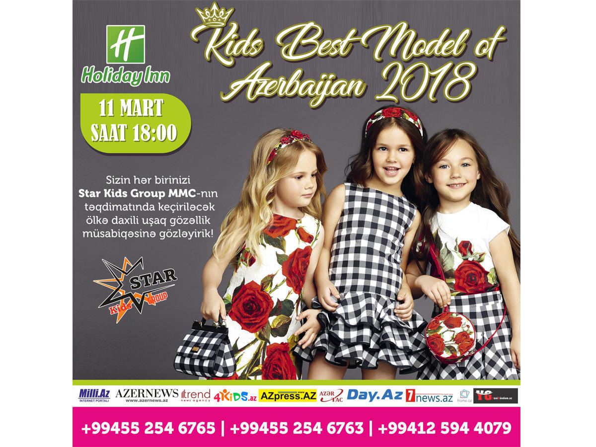 Baku to host Kids Best Model of Azerbaijan 2018