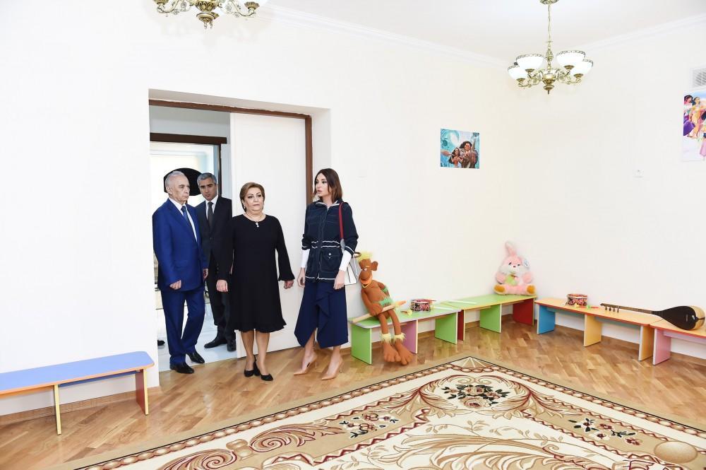 Mehriban Aliyeva attends opening of new nursery-kindergarten in Mashtaga [UPDATE]