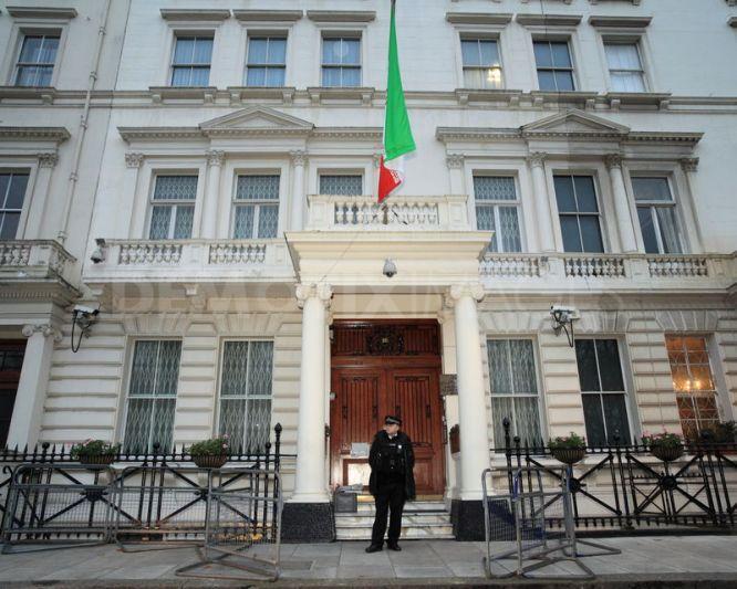 Iran strongly condemns attack on its embassy in London